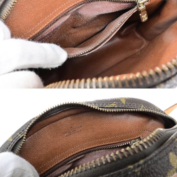 LOUIS VUITTON Senlis Shoulder Bag Monogram Leather Brown France - Picture 11 of 14